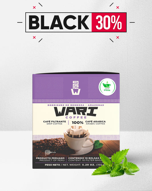 Wari Coffee - Café filtrante con stevia