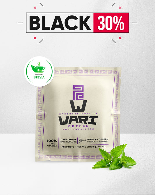 Wari Coffee - Filtrante con stevia