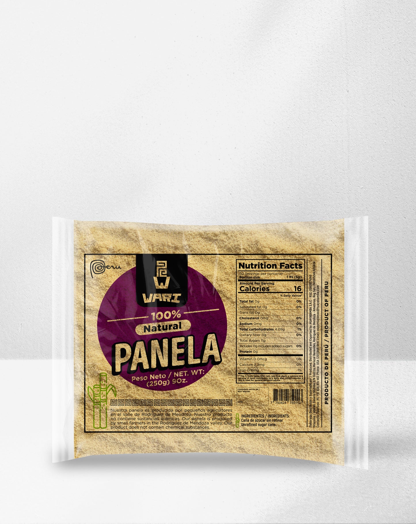 Wari - Panela Ecológica 250g