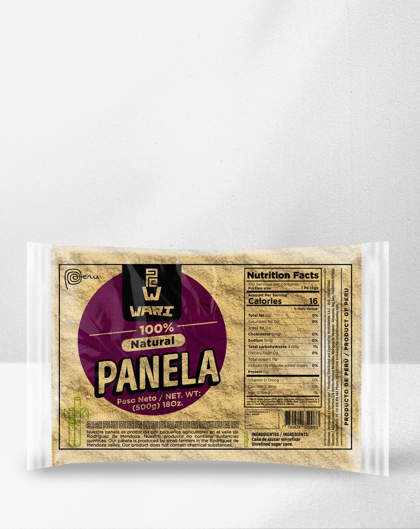 Wari - Panela Ecológica 500g